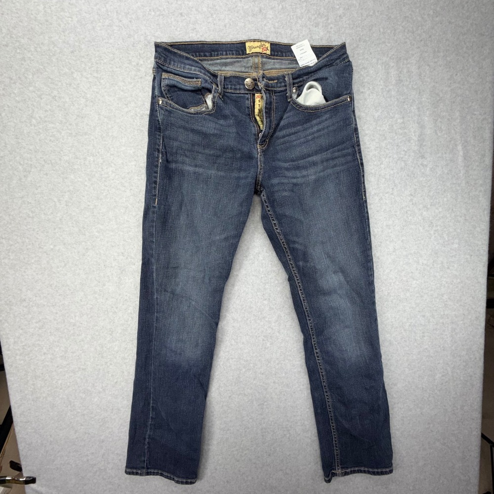 Wrangler 20X 44 Slim Straight Mens Dark Wash Stretch Denim Jeans 32x32 44MWXGD